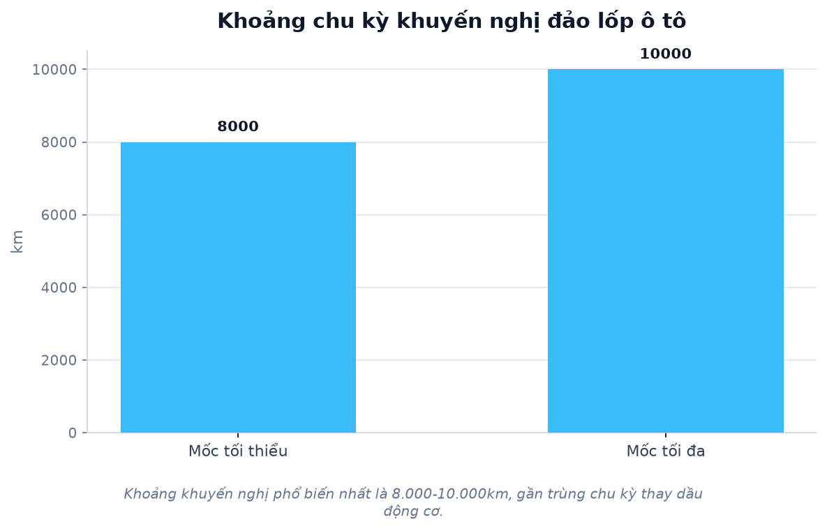 Bao lâu nên đảo lốp ô tô một lần? Chu kỳ và dấu hiệu cần biết